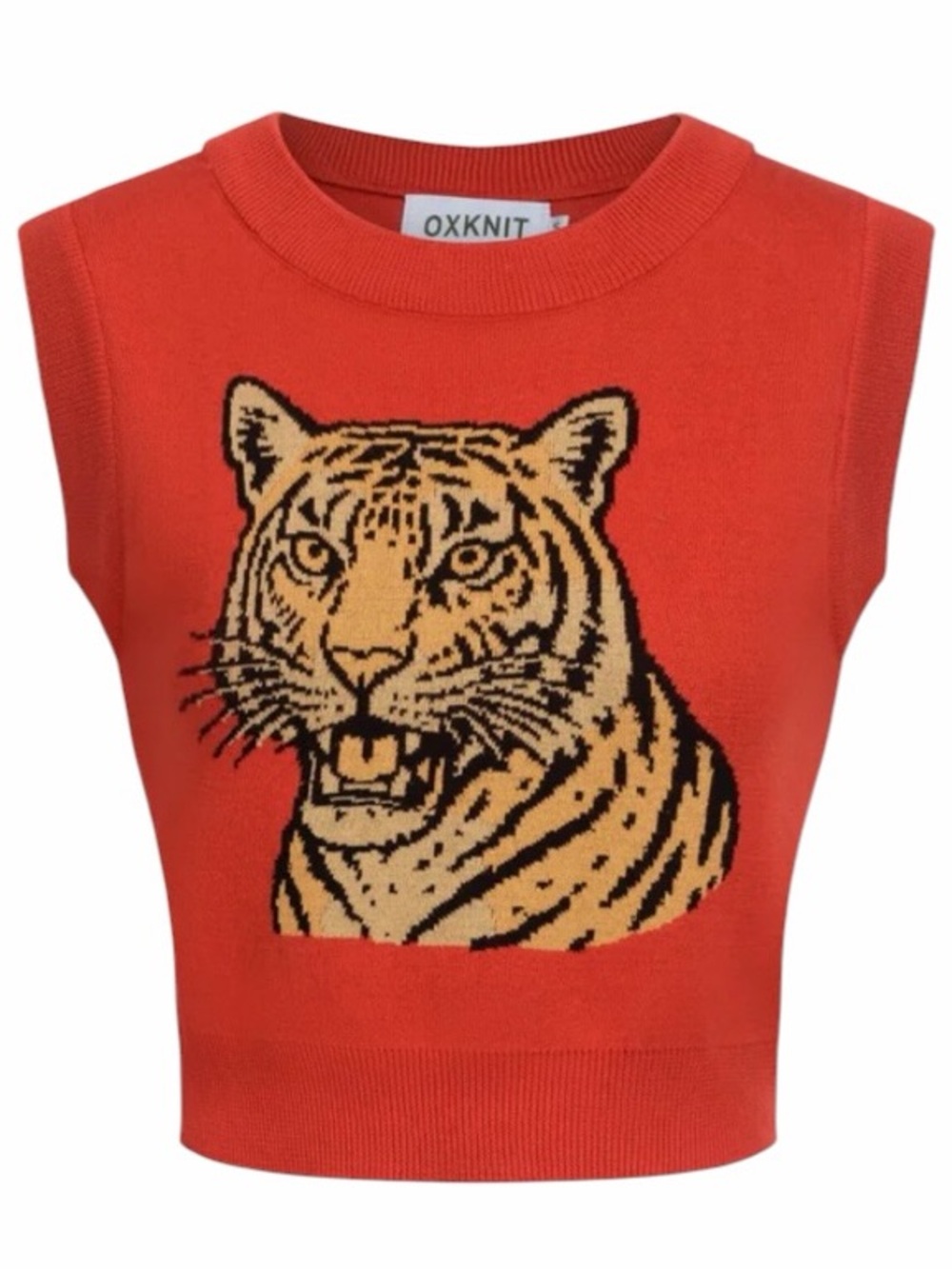 OXKnit tiger vest sz.lg 100% cotton